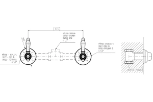 MK583SM MORAVA RETRO - смеситель классический для душа, скрытый монтаж, ЦВЕТ БРОНЗА - 2