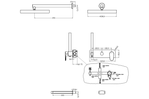Душевой комплект Boheme Spectre бронза (454-2-BR) - 2