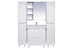 Венера - 80 Зеркало-шкаф прав. со светом белое - 2