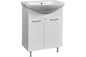 Тумба под раковину Stella Polar Волна Балтика 60 белый