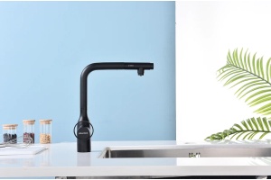 Смеситель для кухни Paulmark Urban темно - серый матовый - 2