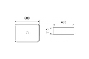 Раковина накладная Weltwasser WW ELBACH 2174 60 белый (10000003843) - 2