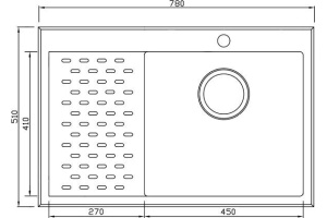 Металлическая мойка Seaman SMB-7851P (SMB-7851PLS.A) - 2
