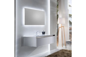 Комплект мебели Sanvit Кубэ-1 120 белый глянец