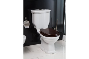 Крышка-сиденье для унитаза BelBagno Boheme BB115SCW-ORO soft close, орех, золото - 2
