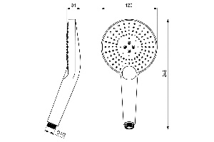 Душевая лейка Ideal Standard IdealRain (B1759AA) - 2