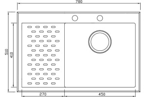 Металлическая мойка Seaman SMB-7851P (SMB-7851PLS.B) - 2