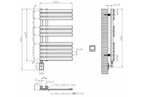 Полотенцесушитель электрический Boheme Venturo белый матовый - 3