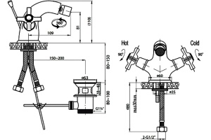 Смеситель Cezares Lord LORD-BS1-02 для биде - 3