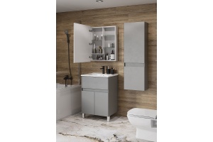 Комплект мебели Aquaton Форест 60 серый матовый - 2