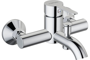 Смеситель для ванны с душем STWORKI by Damixa Стокгольм HFSG10000 хром, однорычажный, настенный, латунь