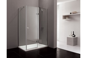 Душевой уголок Cezares Verona 120х90 хром стекло прозрачное - 2