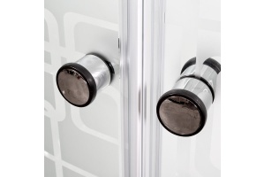 Душевая кабина Deto ЕМ 120х80 с гидромассажем, хром (EM2712LLED+GM) - 3