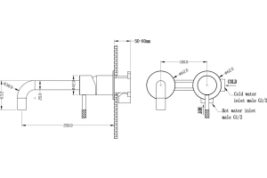 Смеситель для раковины Boheme Uno белый, золото (465-WG) - 2