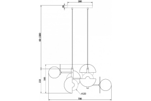 Подвесная люстра Freya Sepia FR5391PL-06CFL - 3