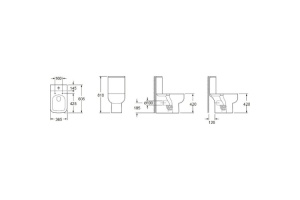 Унитаз-компакт безободковый BelBagno ENERGIA - 3