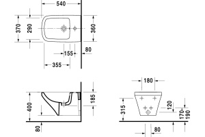 Биде подвесное Duravit DuraStyle 228215 - 3