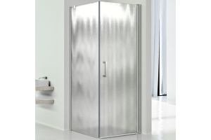 Душевой уголок Vincea Orta 90х90 хром стекло рифленое