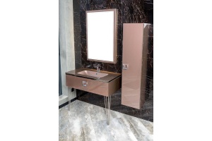 Тумба под раковину Armadi Art Lucido 80 розовый - 3