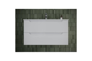 Тумба под раковину Sancos Norma 2.0 90 белый, глянцевый (NR2.090W) - 2