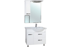 Зеркало-шкаф Bellezza Балтика 90 L белый - 2