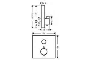 Смеситель для душа Hansgrohe ShowerSelect хром (15737400) - 2