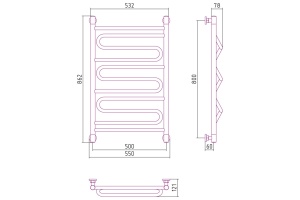 Полотенцесушитель водяной ДР 