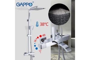 Душевая стойка с термостатом Gappo G2407-40