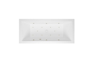 Ванна акриловая Excellent Heaven Slim Relax 170х75 с гидромассажем белый - бронза