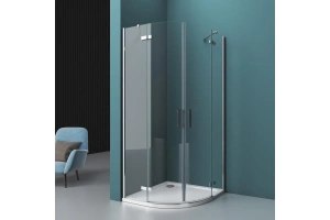 Душевой уголок BelBagno Kraft 100х100 профиль хром стекло прозрачное