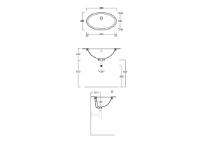 Раковина встраиваемая Simas Lft spazio 65 черная - 2