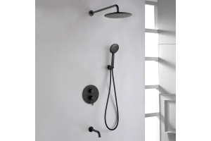 Душевая система ABBER Wasser Kreis черная матовая (AF8117B) - 2