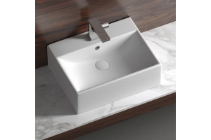 Раковина накладная Ceramica Nova Element 50х41 белая - 2