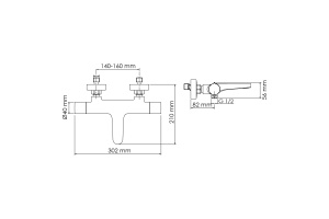 Elbe 7411 Thermo Термостатический смеситель для ванны - 3