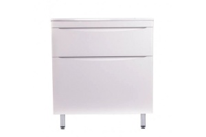 Тумба под раковину Style Line Бергамо мини 80 Люкс Plus, белый (СС-00002314)