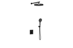 Душевой комплект Vincea Inspire с термостатом черный матовый