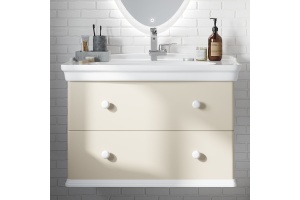 Мебель для ванной STWORKI Вестерос 85 бежевая, в стиле прованс (гарнитур. комплект) - 3