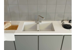 Мойка кухонная Omoikiri Kitagawa белый (4993809) - 3