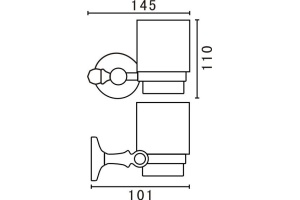 Стакан Art&Max Antic Crystal AM-E-2668SJ-Br - 3