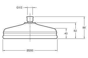 Верхний душ Jacob Delafon Katalyst E13692-CP - 2