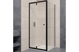 Душевой уголок RGW Passage 100х80 черный стекло прозрачное