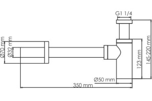 Сифон для раковины Wasserkraft Wiese A172 - 2