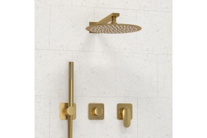 A3651.282.180.259.285.194.286  Встраиваемый комплект для душа с верхней душевой насадкой и лейкой - 2