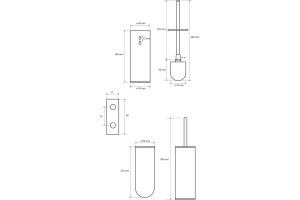 Ёршик для унитаза Bemeta Dark (102313060) - 2