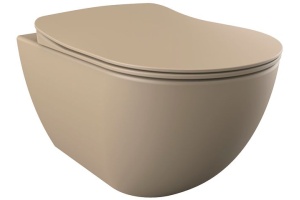 Унитаз подвесной Creavit Free FE322.F0100 капучино, сиденье микролифт