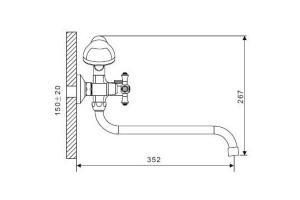 Смеситель для ванны Gappo G2246 - 2