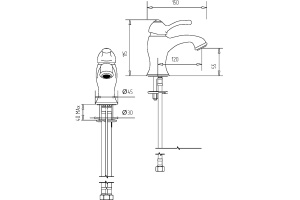 Смеситель для раковины Migliore Grazia 29684 хром - 2