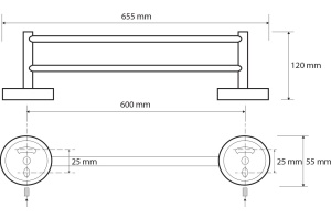 Полотенцедержатель Bemeta Dark (104204050) - 2