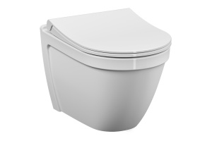 Подвесной унитаз VitrA S50 белый с крышкой