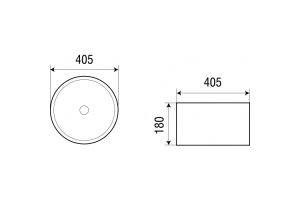 Раковина накладная Weltwasser WW ELBACH 3272 MB 40.5 матовый черный (10000004559) - 2